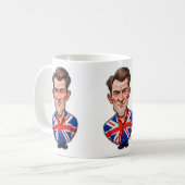 Mug Grande-Bretagne Homme Caricature Avec Drapeau Unio (Devant gauche)