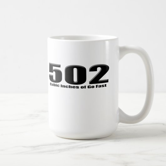 Mug Grande caisse de bloc de 502 Chevy (Droite)