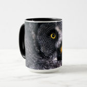 Mug Grande Chouette grise (Devant gauche)
