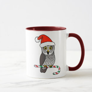 Mug Grande chouette grise Père Noël