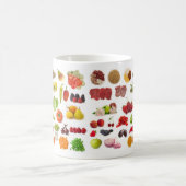 Mug grande collection de fruits et légumes (Centre)