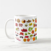 Mug grande collection de fruits et légumes (Gauche)