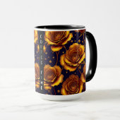 Mug Grande Collection Rose de luxe Gold tendance (Devant droit)