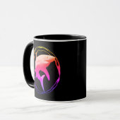 Mug Grande conception graphique de requins blancs (Devant gauche)
