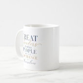 Mug Grande confiance en l'inspiration du leader (Devant gauche)