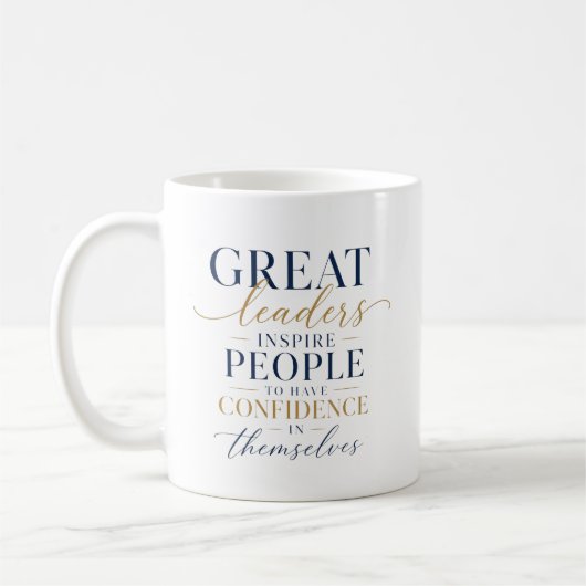 Mug Grande confiance en l'inspiration du leader (Gauche)