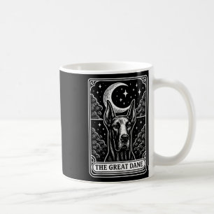 Mug Grande Dane Chien Maman Carte Tarot Crescent Vinta