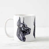 Mug Grande Dane Head Study Noir (Gauche)