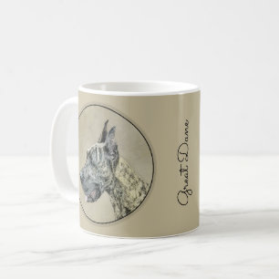 Mug Grande Danse (Brindle) Peinture - Art Chien origin