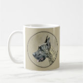 Mug Grande Danse (Brindle) Peinture - Art Chien origin (Gauche)