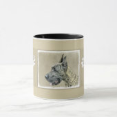 Mug Grande Danse (Brindle) Peinture - Art Chien origin (Centre)