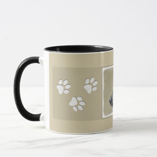 Mug Grande Danse (Brindle) Peinture - Art Chien origin (Gauche)