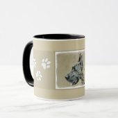 Mug Grande Danse (Brindle) Peinture - Art Chien origin (Devant gauche)