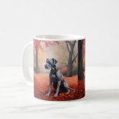 Mug Grande Danse en automne Feuilles automne Inspirati (Devant gauche)