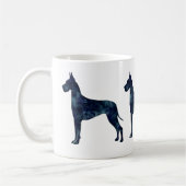 Mug Grande Danse noir Aquarelle Silhouette (Gauche)