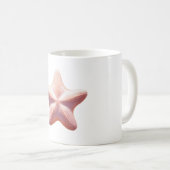 Mug Grande étoile de mer rose (Devant droit)