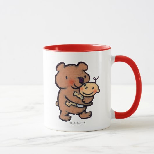 Mug Grande étreinte d'ours Brown de Leslie Patricelli (Droite)