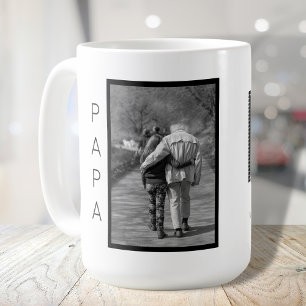 Mug Grande Fête des pères photo noir et blanc