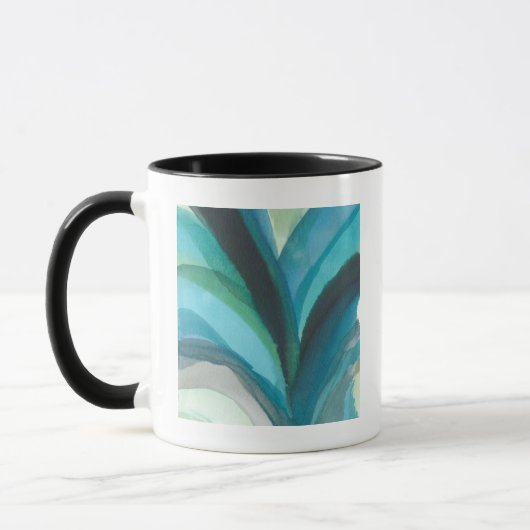 Mug Grande feuille bleue I (Gauche)