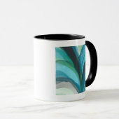 Mug Grande feuille bleue I (Devant droit)