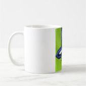 Mug Grande fleur bleue lumineuse (Gauche)