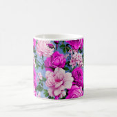 Mug Grande Fleur Rose rétro violet (Centre)