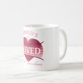 Mug Grande grand-mère la plus aimée du monde (Devant droit)