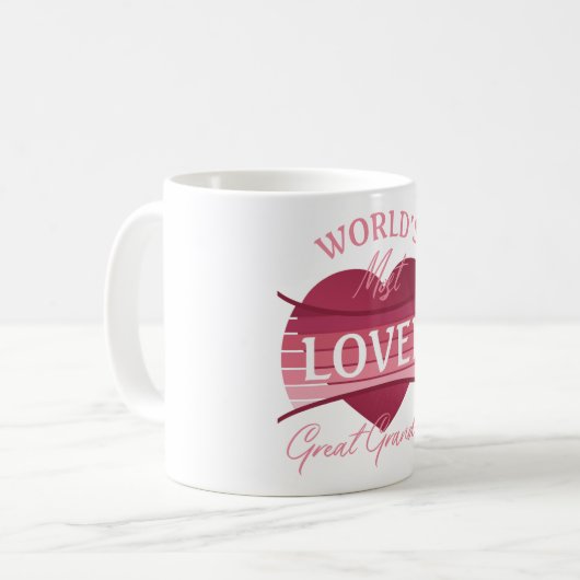 Mug Grande grand-mère la plus aimée du monde (Devant gauche)