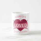 Mug Grande grand-mère la plus aimée du monde (Centre)