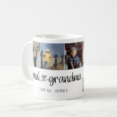 Mug Grande grand-mère mignonne Lettres Je t'aime 6 Pho (Devant gauche)