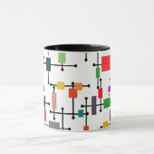 Mug Grande grille moderne du milieu du siècle (Centre)