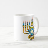 Mug Grande Hanoukka heureuse (Devant droit)