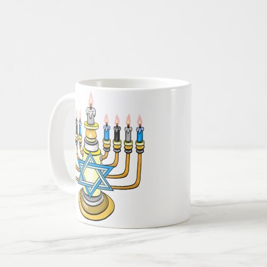 Mug Grande Hanoukka heureuse (Devant gauche)
