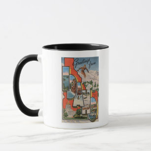Mug Grande lettre ScenesIdaho de l'Idaho (ski)