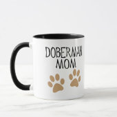Mug Grande maman de dobermann de pattes (Gauche)