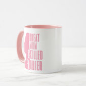 Mug Grande maman Ski Farrier Cadeau en rose (Devant gauche)