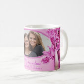 Mug Grande mamie orchidée rose "propre photo" muqueuse (Devant droit)