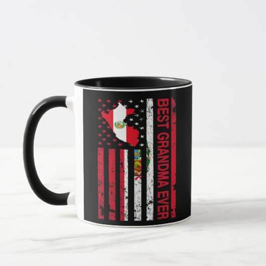 Mug Grande-mère péruvienne Pérou USA Fête des mères am (Gauche)