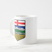 Mug Grande Musique de l'Alberta Flag Crest (Devant gauche)