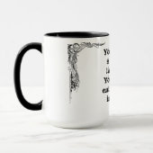 Mug Grande phrase simple fraîche de tao de philosophie (Gauche)