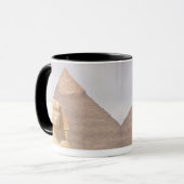 Mug Grande Pyramide de Gizeh Égypte Sphinx Monument Dé (Devant gauche)
