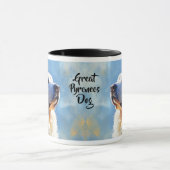 Mug Grande Pyrénées Chien Impressionniste peinture (Centre)