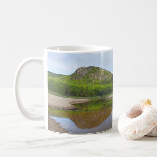 Mug Grande réflexion de tête à Sand Beach (Avec donut)