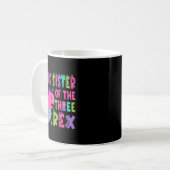 Mug Grande Soeur Des Trois Rex Dinosaur T-rex 3e Bir (Devant gauche)