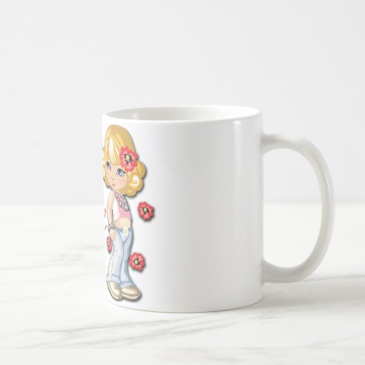Mug Grande soeur et fleurs (Droite)