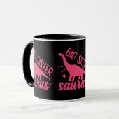 Mug Grande soeur Saurus en rose (Devant gauche)