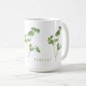 Mug GRANDE TAILLE DE PARSLEY blanc FRAÎCHE (Devant droit)