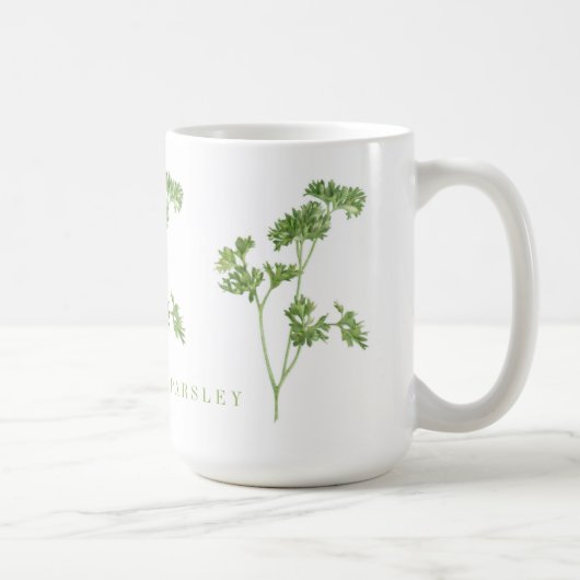 Mug GRANDE TAILLE DE PARSLEY blanc FRAÎCHE (Droite)