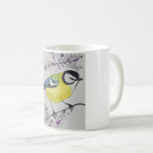 Mug Grande Tit Bird Dessin, Main Tirée Bird Britanniqu (Devant droit)