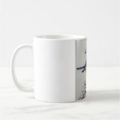 Mug Grande Tit Bird Dessin, Main Tirée Bird Britanniqu (Gauche)
